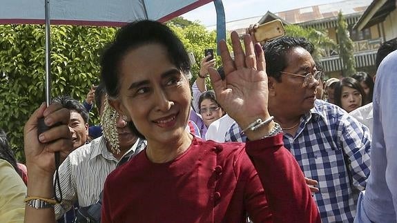 Aung San Suu Kyi. 