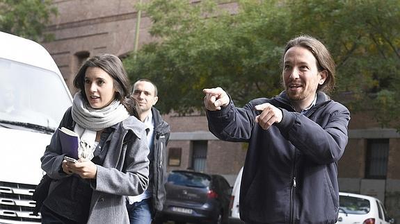 Irene Montero y Pablo Iglesias.