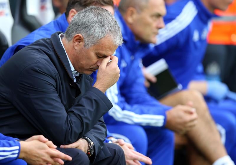 Mourinho, durante un partido de la presente temporada. 