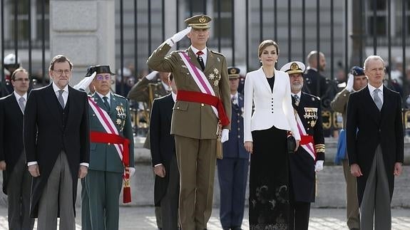 Los Reyes presiden la Pascua Militar. 