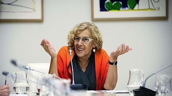 La alcaldesa de Madrid, Manuela Carmena. 