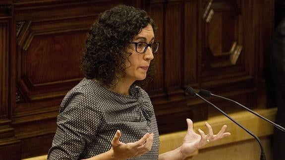 Marta Rovira, portavoz de JxSí en el Parlament. 