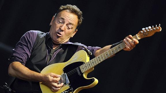 El músico estadounidense Bruce Springsteen, durante un concierto en Viena.