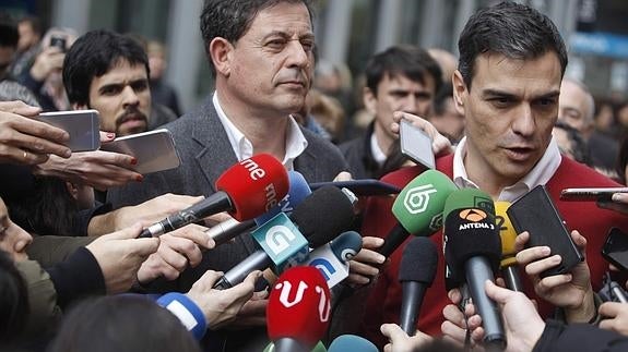 Pedro Sánchez, ayer en La Coruña.