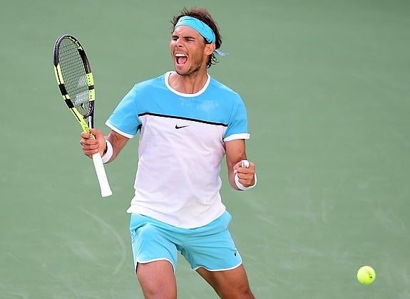 Rafa Nadal celebra el triunfo. 