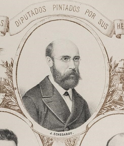 Retrato de José Echegaray y Eizaguirre.