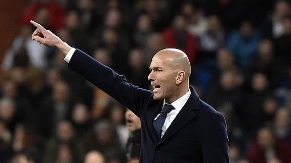 Zinedine Zidane, entrenador del Real Madrid. 