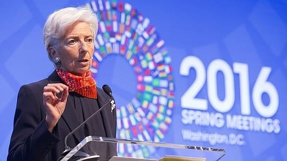 La directora gerente del Fondo Monetario Internacional, Christine Lagarde. 