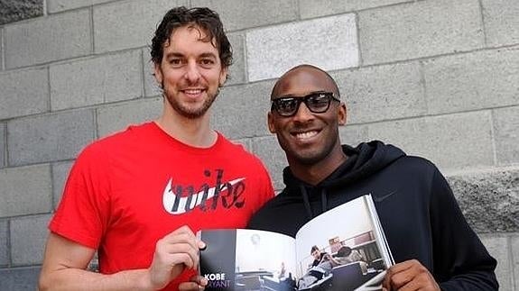 Pau Gasol y Kobe Bryant. 