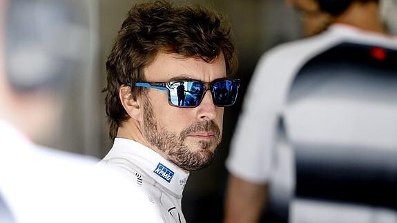Alonso, en el circuito de Shanghái. 