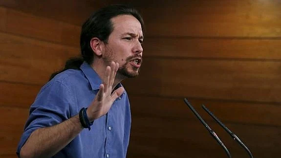 El líder de Podemos, Pablo Iglesias. 
