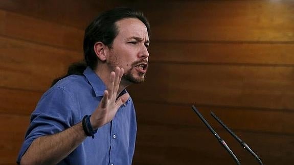 El líder de Podemos, Pablo Iglesias. 