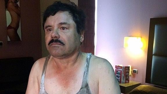 Joaquín Guzmán "El Chapo Guzmán" , dirigente del Cártel de Sinaloa.