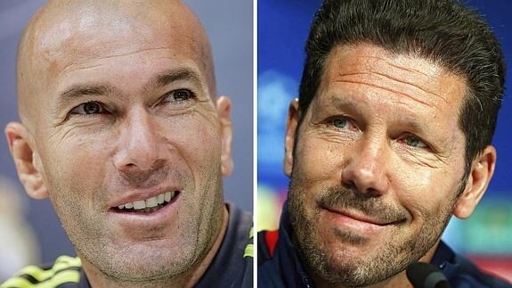 Zidane y Simeone. Efe