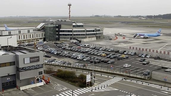 Vistas generales del aeropuerto de Bruselas-Zaventem. 