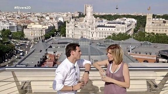 Albert Rivera y Susana Griso, durante un momento del programa.