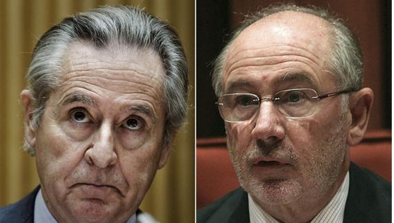 Combo de imágenes de Miguel Blesa y Rodrigo Rato.