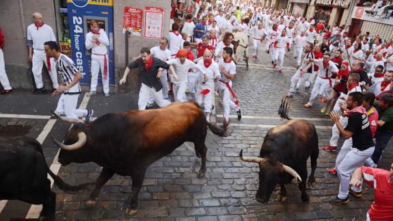 Primer encierro de Sanfermines.