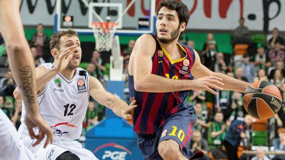 Álex Abrines, durante un partido de Euroliga. 