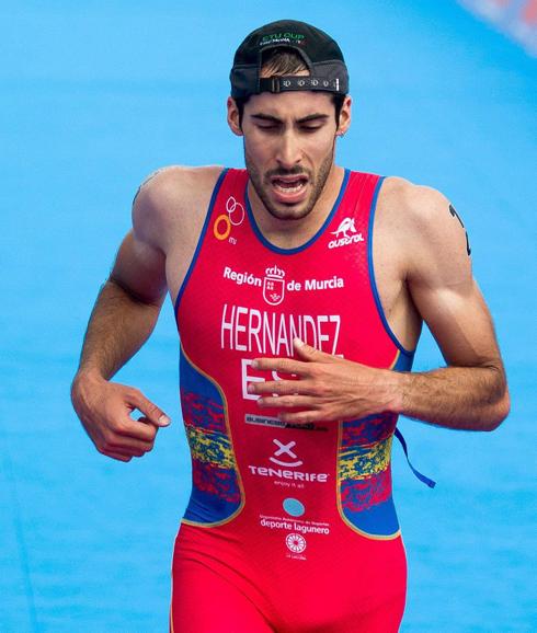 Vicente Hernández, durante una competición. 