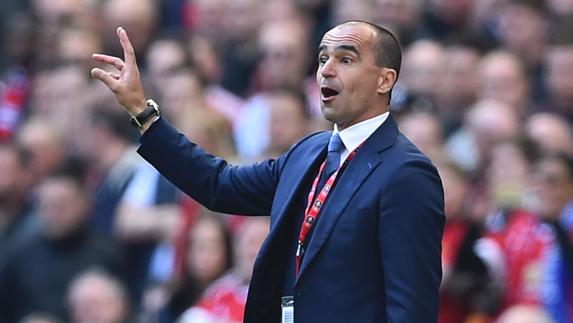 El entrenador español Roberto Martínez.