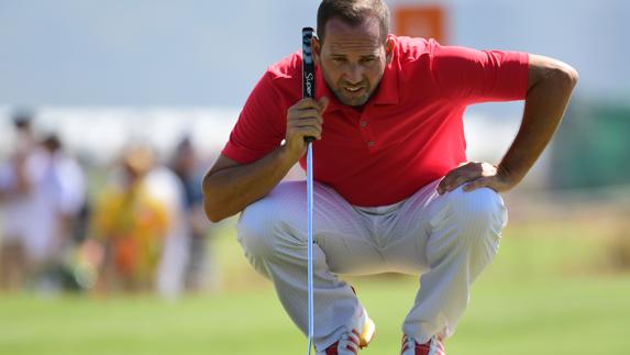 Sergio García, en plena competición. 