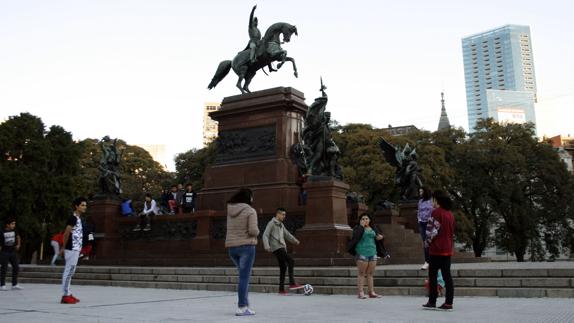Plaza de San Martín en Buenos Aires.