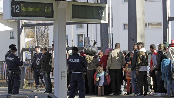 Entrada de refugiados en Alemania.