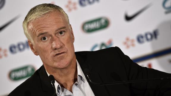 Didier Deschamps, durante una rueda de prensa. 