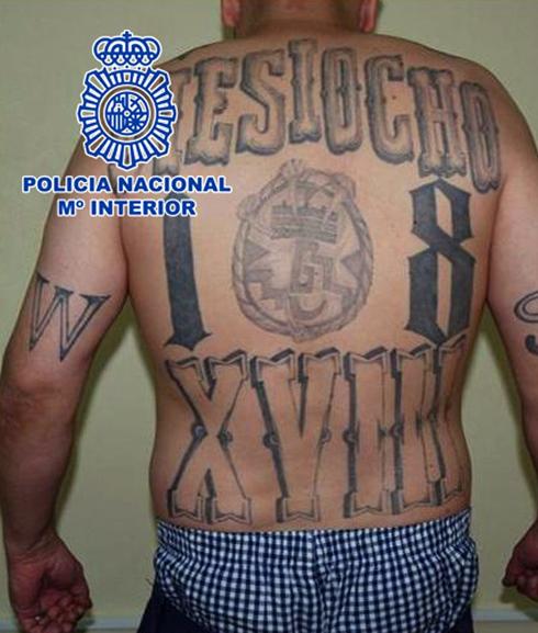 Fotografía facilitada por la Policía Nacional, del líder de la banda salvadoreña Mara 18 detenido en España. 