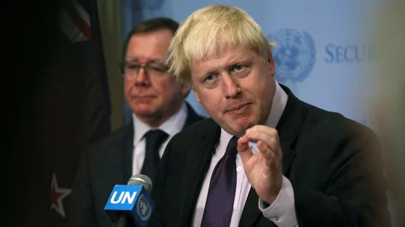 Boris Johnson, ministro de Exteriores británico.