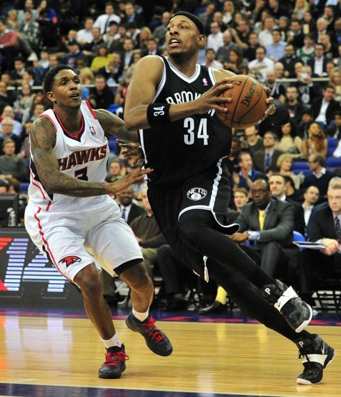 Pierce, durante un partido con los Nets. 