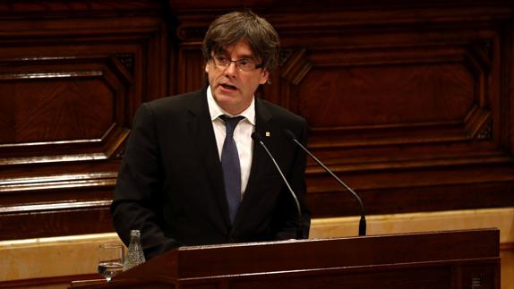 El presidente de la Generalitat, Carles Puigdemont. 
