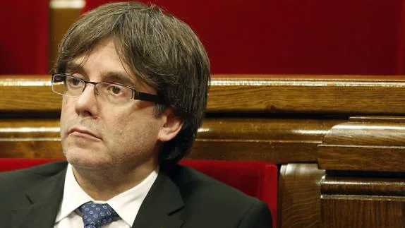 El presidente de la Generalitat catalana, Carles Puigdemont. 