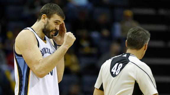 Marc Gasol, durante el partido. 