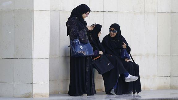 Mujeres en Riad, capital de Arabia Saudí.