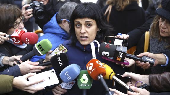 La portavoz de la CUP en el Parlament de Cataluña, Anna Gabriel.