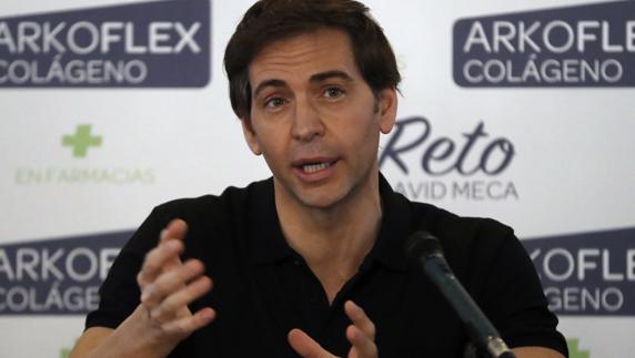 David Meca, en la presentación de su nuevo proyecto. 