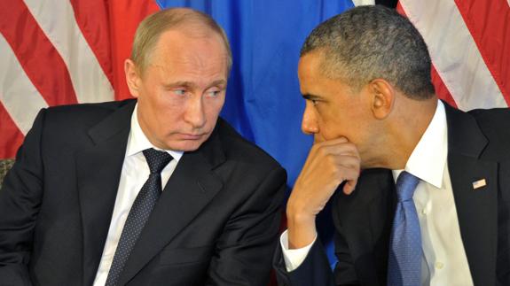 Vladímir Putin y Barack Obama.