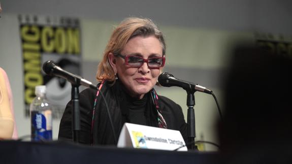 La fallecida actriz Carrie Fisher, en 2015.