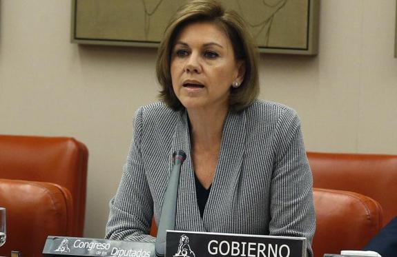 María Dolores de Cospedal comparece en el Congreso.