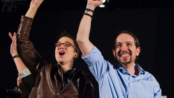 Íñigo Errejón y Pablo Iglesias.