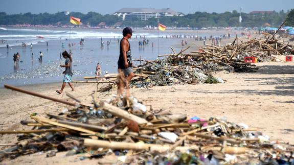 Una playa de Bali. 