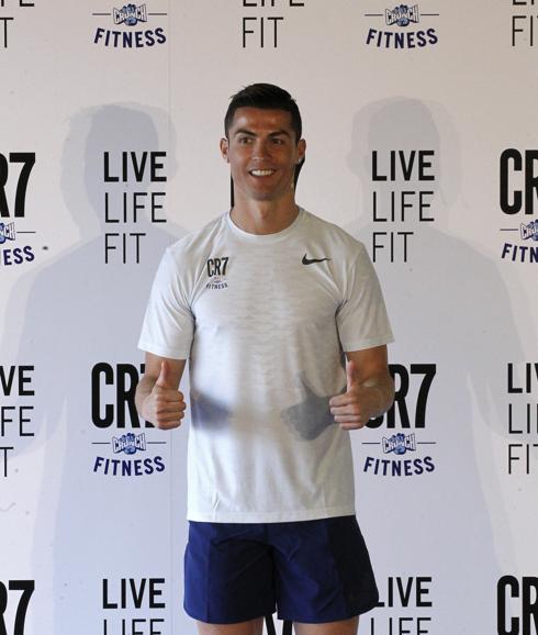 Cristiano Ronaldo, durante la presentación. 