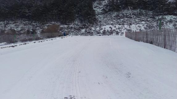 La zona de iniciación de la estación de La Pinilla