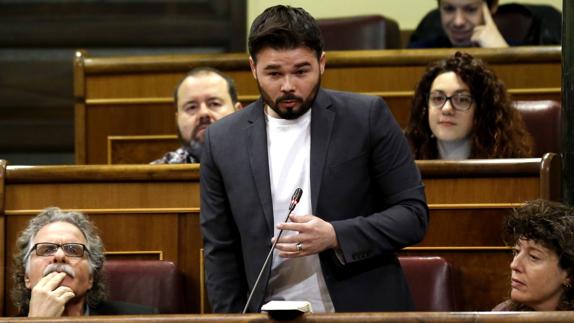 El portavoz ERC, Gabriel Rufián. 