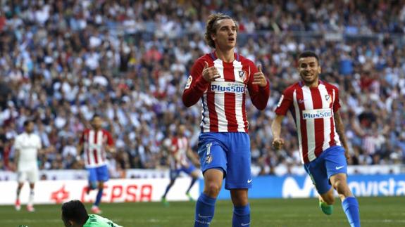 Griezmann, tras el gol. 