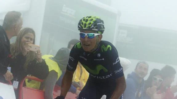 Nairo Quintana, en la Vuelta a España de 2015. 