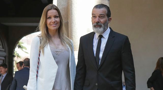 Nicole Kimpel, com Antonio Banderas.