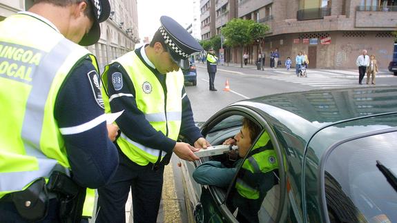 Prueba de alcoholemia.